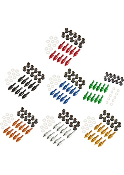 10 x Evrensel Ön Cam Ön Cam Başak Cıvata M5 Vida Kuyu Somunları Turuncu (Yurt Dışından) modelleri