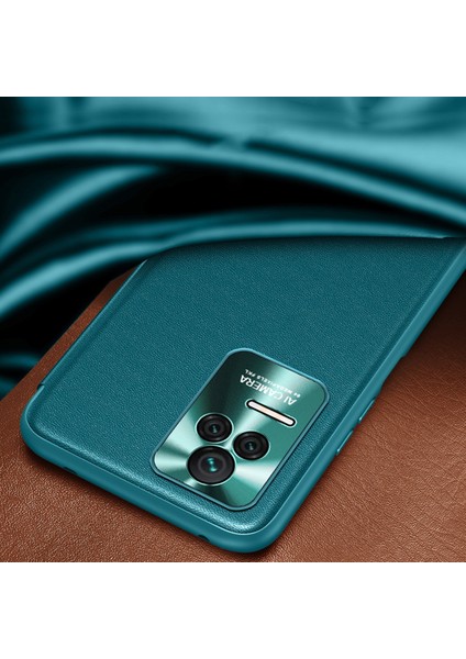 Xiaomi Redmi K50 Pro Turuncu Için Düz Ten Deri Kılıf( Yurt dışından ) fiyatları