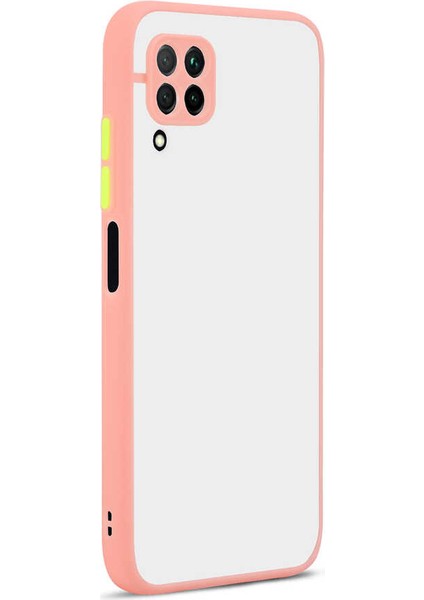 Huawei P40 Lite ile Uyumlu Kılıf Arkası Mat Kamera Korumalı Kenarları Renkli Soft Kılıf