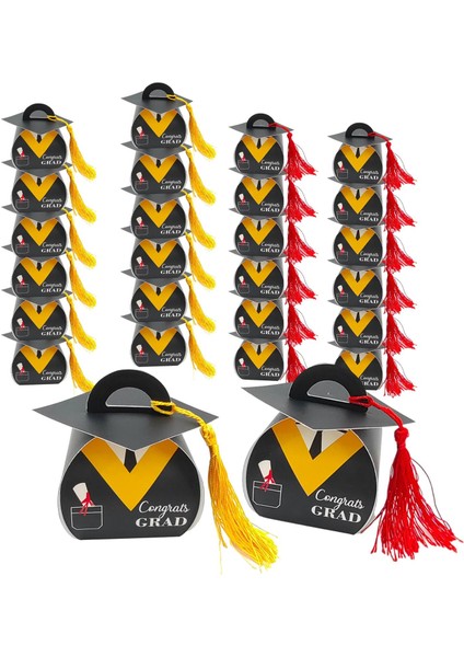 50 Mezuniyet Töreni Parti Grad ile Şeker Kutusu (Yurt Dışından)
