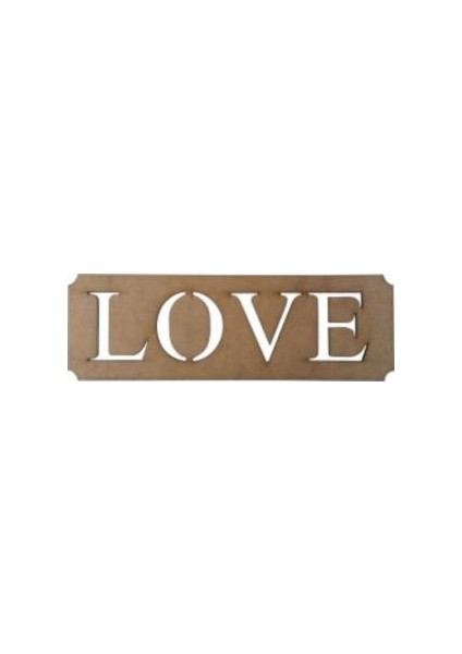 Love Ahşap Kapı Süsü L-85