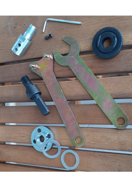 Motor Kaplini ve Matkap Için 2li Disk Bağlama Adaptör Aparat Seti Okul Proje Ödev Uygulama Arge