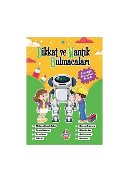 Dikkat ve Mantık Bulmacaları - Yeşil Kitap