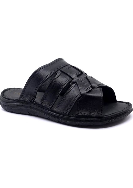 3512 Confort Deri Siyah Erkek Terlik fiyatları