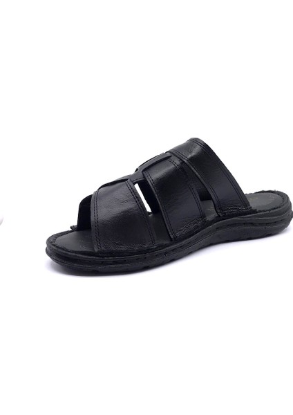 3512 Confort Deri Siyah Erkek Terlik fırsatları