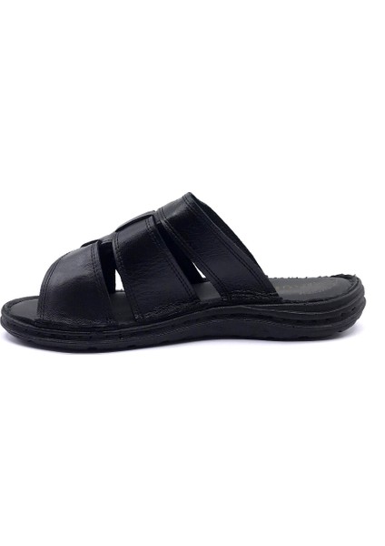 3512 Confort Deri Siyah Erkek Terlik indirimleri