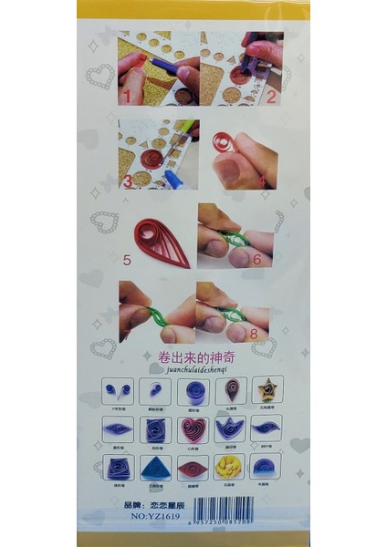 Quilling Seti 12 Renk 53CM