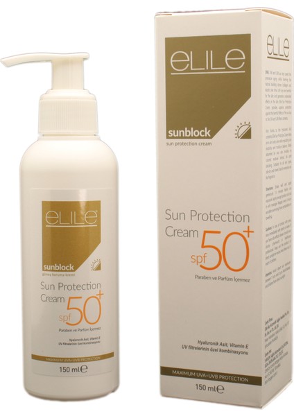 Sunblock Sun Protection Cream - Shea Butter ve Hyaluronic Acid Içeren Güneş Koruma Kremi 150 ml