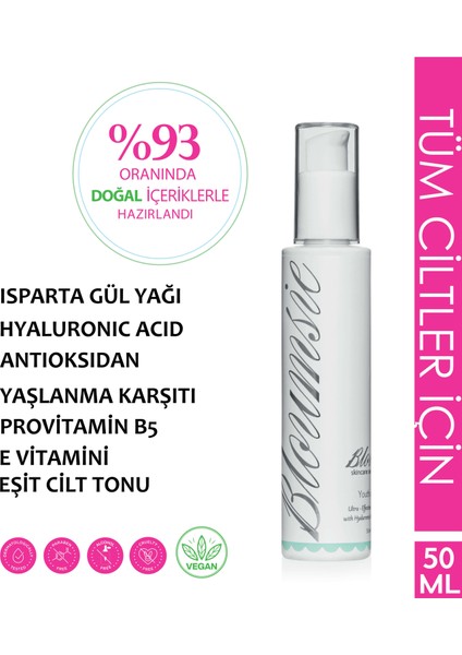 Youth And More Ultra Nemlendirici Krem Isparta Gülü+ Hyaluronic Acid 50 Ml.