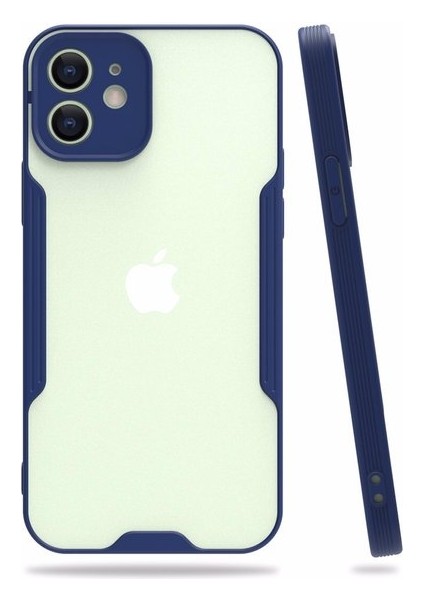 Apple iPhone 12 Mini Tam Korumalı Renkli Kenarlı Parfe Kılıf