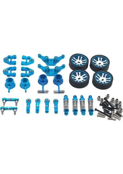 Metal Yükseltme Kiti Şok Emicisi Wltoys Için Dıy Değiştir 284131 1/28 K989 K999 Rc Mavi