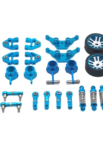 Metal Yükseltme Kiti Şok Emicisi Wltoys Için Dıy Değiştir 284131 1/28 K989 K999 Rc Mavi modelleri