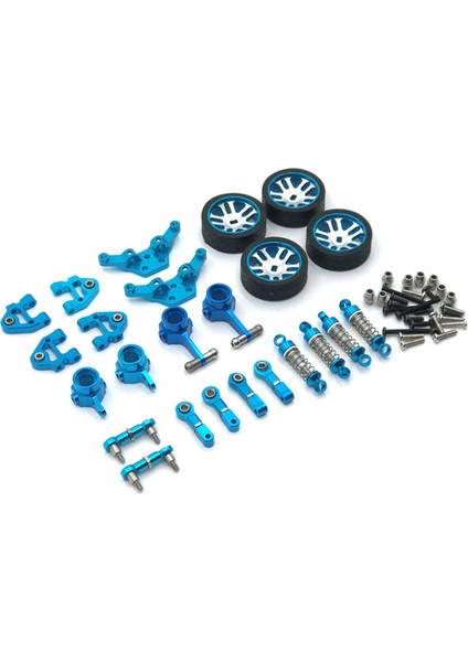 Metal Yükseltme Kiti Şok Emicisi Wltoys Için Dıy Değiştir 284131 1/28 K989 K999 Rc Mavi fırsatları