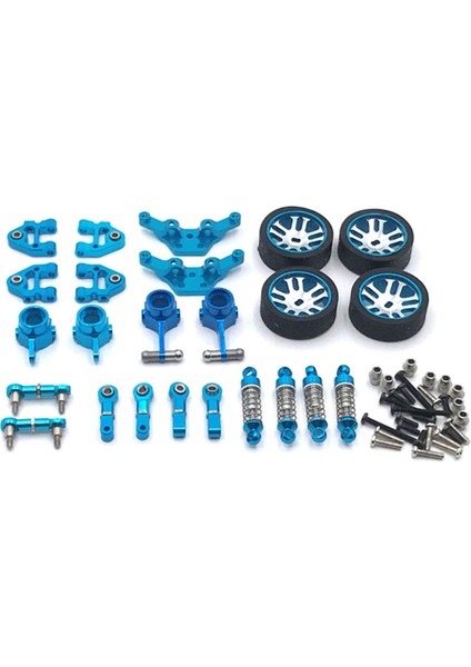 Metal Yükseltme Kiti Şok Emicisi Wltoys Için Dıy Değiştir 284131 1/28 K989 K999 Rc Mavi indirimleri