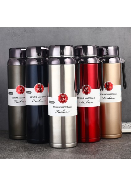 Büyük Kapasiteli Taşınabilir Termos 1000 ml Kırmızı (Yurt Dışından)