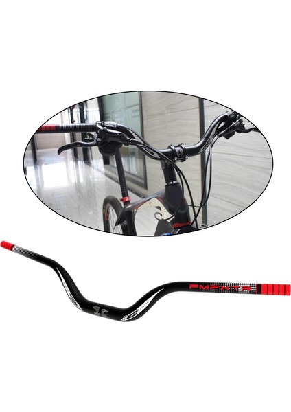 Dağ Bisikleti Gidonu Mtb Tepe Dh Bisiklet Yükseltici Çubuğu Yüksek Katlı Tutamak 780 mm Kırmızı (Yurt Dışından)