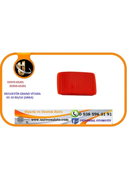Reflektör Tampon Grand Vitara 05-10 Arka Lh