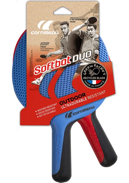 Softbat Duo 2 Raket Outdoor Masa Tenisi Raket Seti