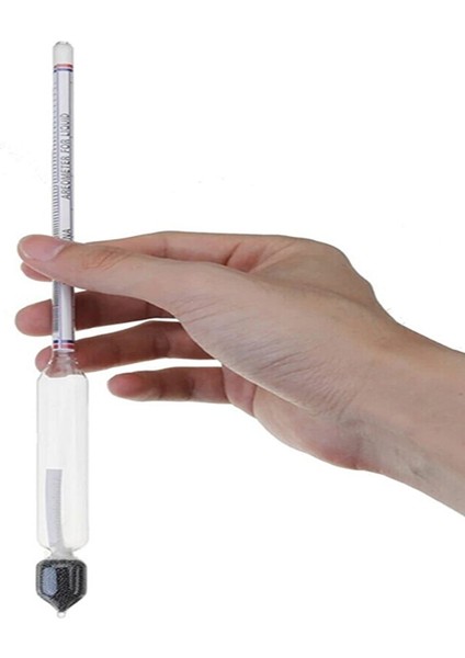 Cam Alkol-Metre 0-100 Derece Arası Alkol Seviyesi ÖLÇER-27CM