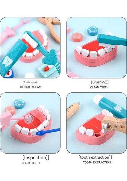 Ahşap Simülasyon Doktor Oyuncak Rol Yapma Seti (Yurt Dışından)