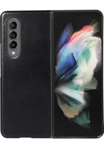 Samsung Galaxy Z Fold4 Kahverengi Için Çift Renkli Çılgın At Kılıfı (Yurt Dışından) fiyatları
