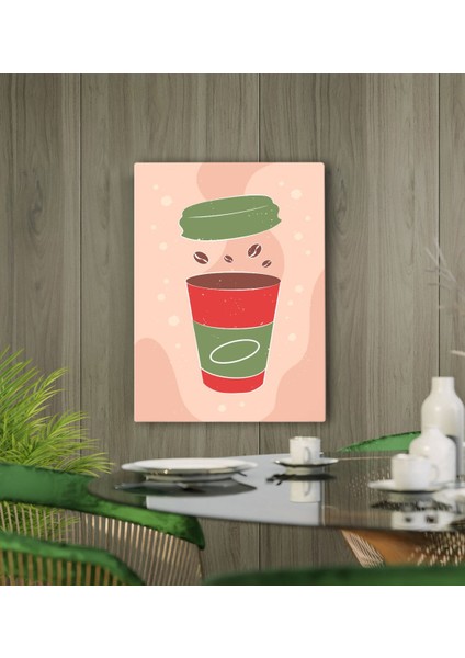 Gift Cafe & Bar & Restaurant Konseptli Kanvas Tablo 50X70CM-82