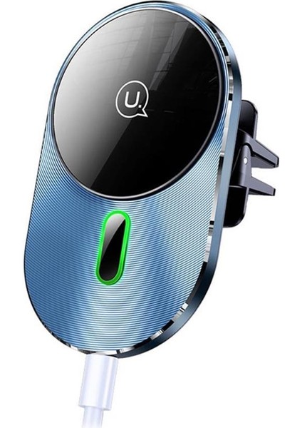 US-CD170 15W 2in1 Typec Magsefe, iPhone Uyumlu Manyetik Kablosuz Şarj ve Araç Içi Telefon Tutucu