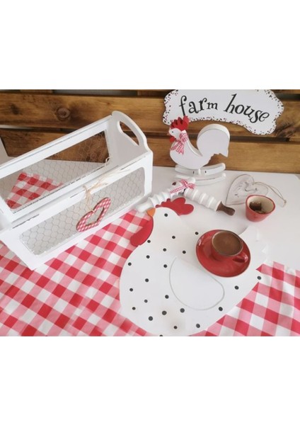 Tavuk Ahşap Supla - Amerikan Servis - Tabak Altı