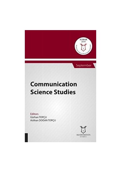 Communication Science Studies (Aybak 2019 Eylül)