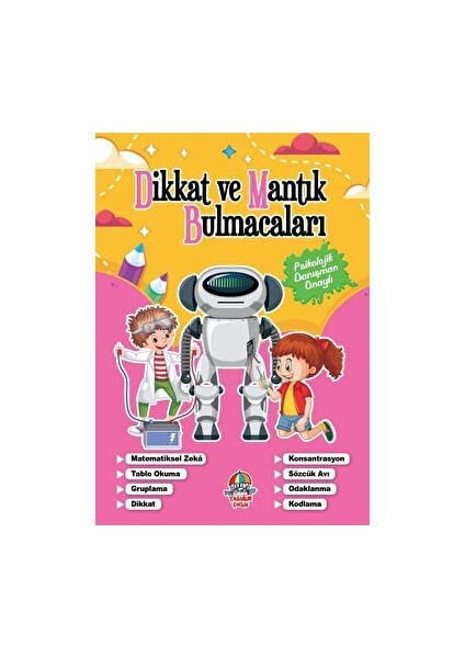 Dikkat ve Mantık Bulmacaları - Pembe Kitap