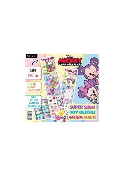 Disney Mickey ve Arkadaşları Süper Şirin Boy Ölçerli Gelişim Paketi