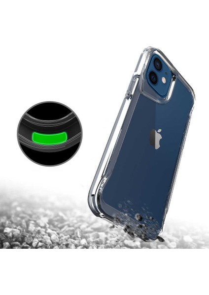 Apple iPhone 12 Uyumlu Kılıf Şeffaf I-Guard Koleksiyonu, Hard Ultra Protection Transparent