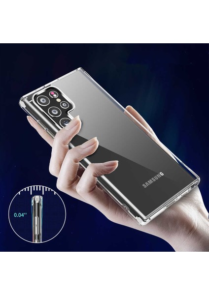 Samsung Galaxy S22 Ultra Uyumlu Kılıf Kapak, Hard Transparent Case, Original Licensed Product fırsatları