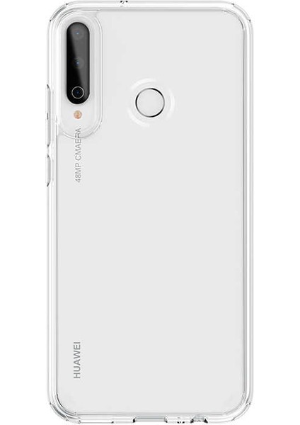 Huawei P40 Lite E Uyumlu Kılıf Sert Şeffaf Güçlendirilmiş Kapak Transparent Hard Cover Case