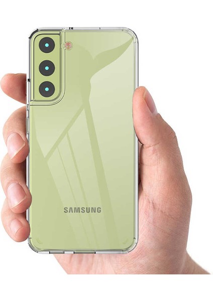 Samsung Galaxy S22 Uyumlu Kılıf Sert Şeffaf Güçlendirilmiş Kapak Transparent Hard Cover Case fiyatları