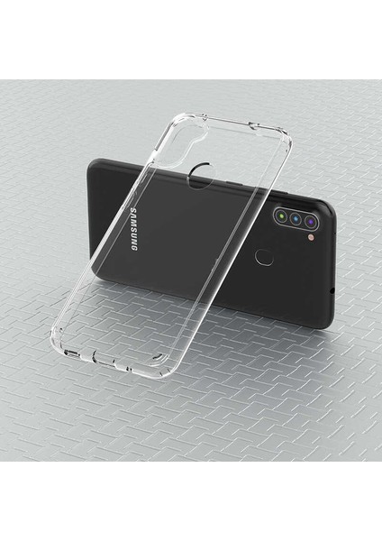 Samsung Galaxy M11 Uyumlu Kılıf Sert Şeffaf Güçlendirilmiş Kapak Transparent Hard Cover Case modelleri