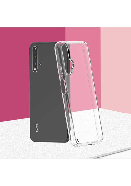 Huawei Honor 20 Uyumlu Kılıf Sert Şeffaf Güçlendirilmiş Kapak Transparent Hard Cover Case fırsatları