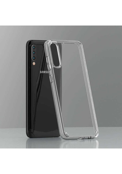 Samsung Galaxy A30S Uyumlu Kılıf Sert Şeffaf Güçlendirilmiş Kapak Transparent Hard Cover Case fırsatları