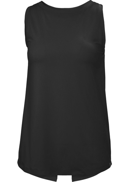 Hh W Tech Splıt Back Tank Black Kadın T-Shirt / Polo T-Shirt HHA.48539 HHA.990