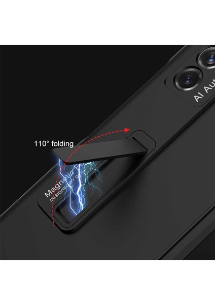 Samsung Galaxy Z Fold 2 Uyumlu Case Kılıf 180 Degree Open-Close Cover Aluminum Alloy Strong Magnetic Stand