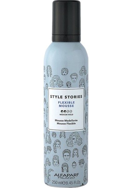 Milano Style Stories Flexible Mousse Orta Tutuş Saç Spreyi 250 ml