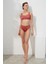 Emrata Büstiyer Tüllü Yüksek Bel Bikini Takım Gül Kurusu 221249 3