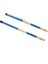F Fityle 2 Adet Bambu Çubuklar Caz Halk Müzik Parçaları İçin Çırpıcı Çubuklar Mavi 405 mm. (Yurt Dışından) 1