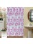 Evdy Banyo Duş Perdesi 4954 Çift Kanat Pembe 2X110X200 1
