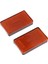 2.4 "x1.4" Motosiklet Kir Bisiklet Dikdörtgen Ön Çatal Reflektörleri Yamaha Için Amber (Yurt Dışından) 1