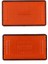 2.4 "x1.4" Motosiklet Kir Bisiklet Dikdörtgen Ön Çatal Reflektörleri Yamaha Için Amber (Yurt Dışından) 2