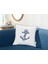 Oceane Kırlent Kılıfı - Beyaz/lacivert - 43X43 cm 1