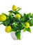 Yapay Çiçek Beyaz Saksıda Limon Demeti Dekoratif Masa Çiçeği 3