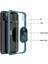 Apple iPhone 12 Pro Max Uyumlu Kılıf Standlı Yüzüklü Şeffaf Metal Ring Ultra Protective Case 4