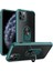 Apple iPhone 11 Pro Max Uyumlu Kılıf Standlı Yüzüklü Şeffaf Metal Ring Ultra Protective Case 1